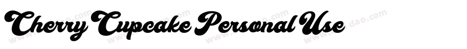 Cherry Cupcake Personal Use字体转换